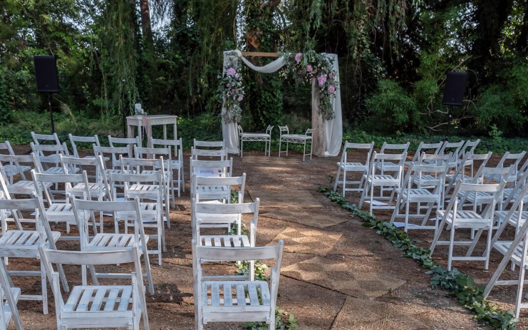 ceremonia y banquetas